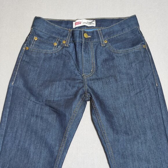 Levi's 511 jeans men's junior size 16 reg W28/L28 iron blue colour slim fit - Picture 2 of 12